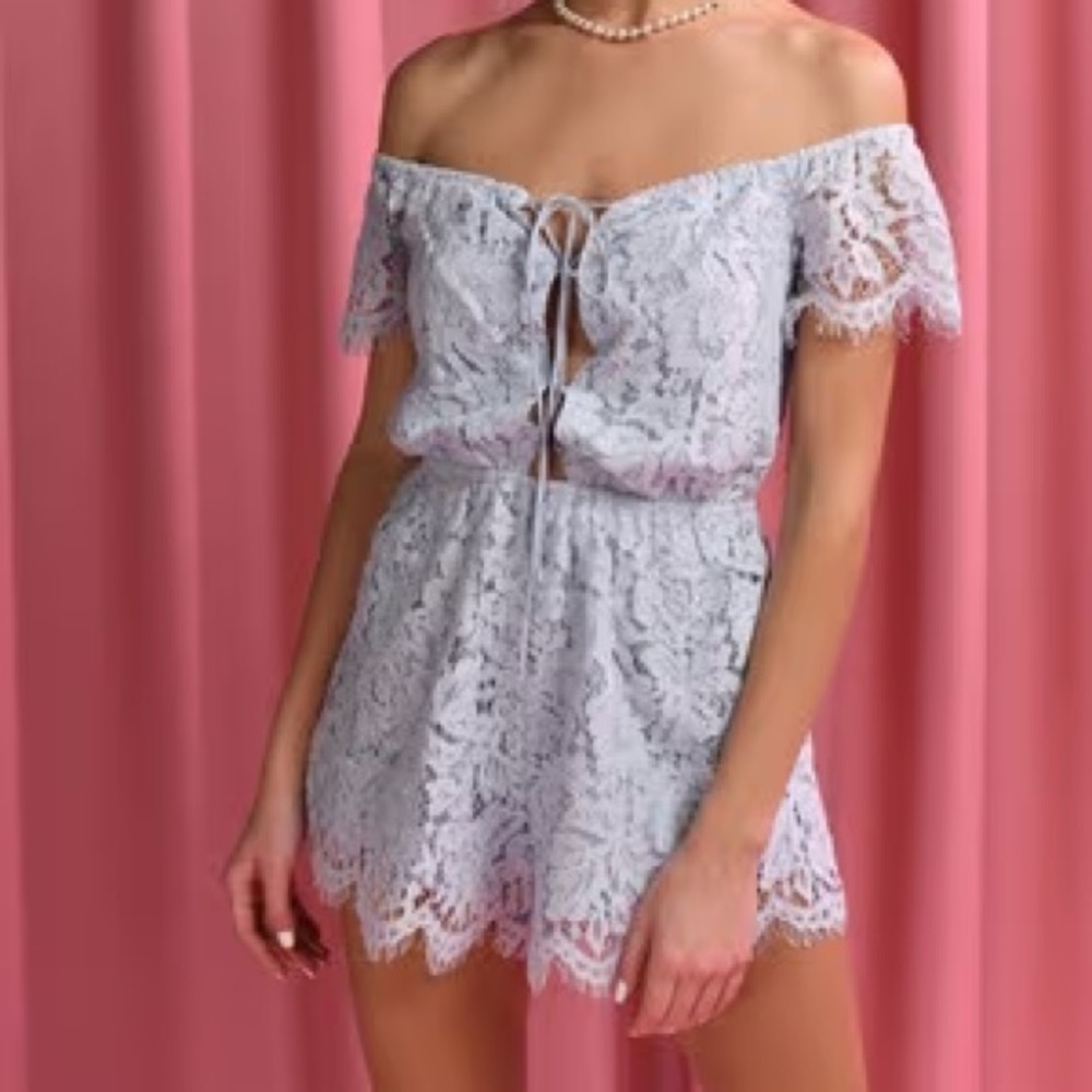 Light blue romper size small